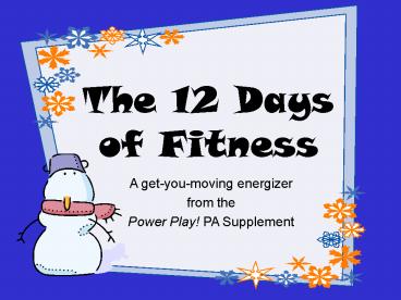 The 12 Days of Fitness