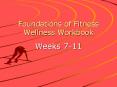 Foundations of Fitness Wellness Workbook PowerPoint PPT Presentation
