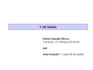VAR Models