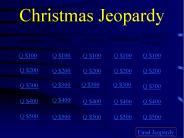 Christmas Jeopardy