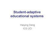 Student-adaptive educational systems