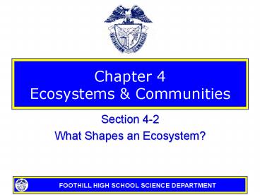 Chapter 4 Ecosystems