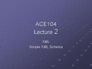 ACE104 Lecture 2