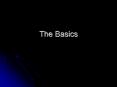 The Basics PowerPoint PPT Presentation