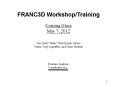 FRANC3D Workshop/Training PowerPoint PPT Presentation