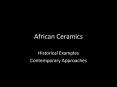 African Ceramics PowerPoint PPT Presentation