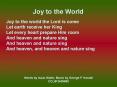 Joy to the World PowerPoint PPT Presentation