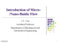 Introduction of Micro-/Nano-fluidic Flow PowerPoint PPT Presentation