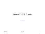 OOA/OOD/OOP Example