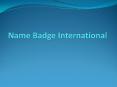 Name Badges -For Identity PowerPoint PPT Presentation