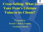 Cross-Selling: What is Your Firm