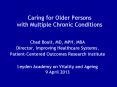 Caring for Older Persons with Multiple Chronic Conditions PowerPoint PPT Presentation