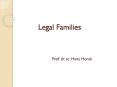 Legal Families PowerPoint PPT Presentation