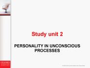 Personality in unconscious processes