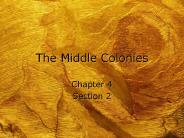 The Middle Colonies