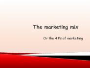 The marketing mix