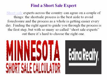 How to Short sale a House