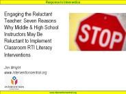 Engaging the Reluctant Teacher: Seven Reasons Why Middle