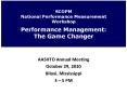 SCOPM National Performance Measurement Workshop Performance Management: The Game Changer PowerPoint PPT Presentation