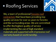 Great Roofing Repair Services in Toronto
