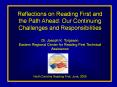 Reflections on Reading First and the Path Ahead: Our Continuing Challenges and Responsibilities PowerPoint PPT Presentation