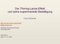 Der Thirring-Lense-Effekt und seine experimentelle Best PowerPoint PPT Presentation