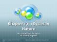 Chapter 19: Cycles in Nature PowerPoint PPT Presentation