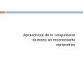 Aprendizaje de la competencia destreza en razonamiento matem PowerPoint PPT Presentation