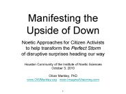 Manifesting the Upside of Down