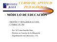 CURSO DE APTITUD PEDAG PowerPoint PPT Presentation