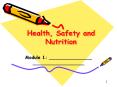 Health, Safety and Nutrition PowerPoint PPT Presentation