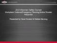 2013 Wisconsin Safety Counsel Workplace Violence/Emergency Planning/Active Shooter Response Presented by Dave Droster PowerPoint PPT Presentation