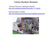 Future Nuclear Reactors