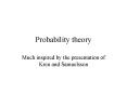 Probability theory PowerPoint PPT Presentation