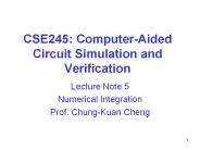 CSE245: Computer-Aided Circuit Simulation and Verification