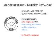 GLOBE RESEARCH NURSES