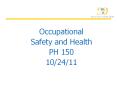 Occupational PowerPoint PPT Presentation