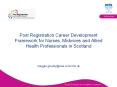 Post Registration Career Development Framework for Nurses, Midwives and Allied Health Professionals in Scotland PowerPoint PPT Presentation