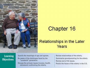 Relationships in the Later Years