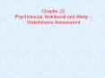 Psychosocial, Nutritional and Sleep  PowerPoint PPT Presentation
