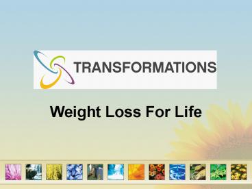 Weight Loss For Life