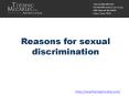 Reasons for sexual discrimination PowerPoint PPT Presentation