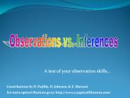 A test of your observation skills