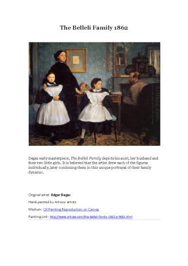 The Belleli Family 1862--Artisoo