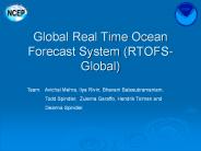 Global Real Time Ocean Forecast System (RTOFS-Global)