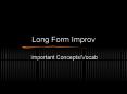 Long Form Improv PowerPoint PPT Presentation