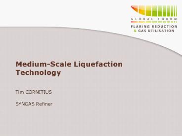 Medium-Scale Liquefaction Technology