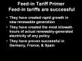 Feed-in Tariff Primer Feed-in tariffs are successful PowerPoint PPT Presentation