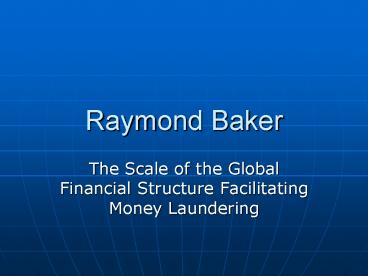 Raymond Baker