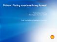 Biofuels: Finding a sustainable way forward PowerPoint PPT Presentation
